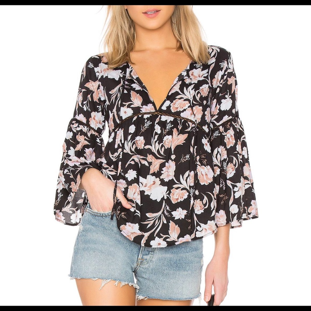 🌟HP🌟 Amuse Society Nicely Put Woven Boho Blouse